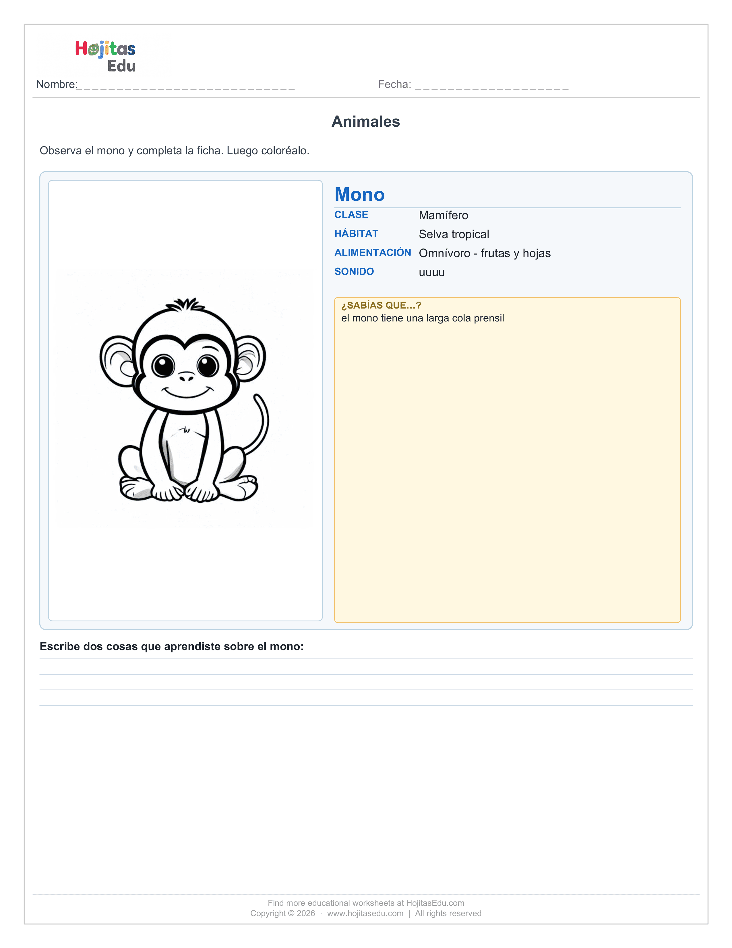 Animal Mono