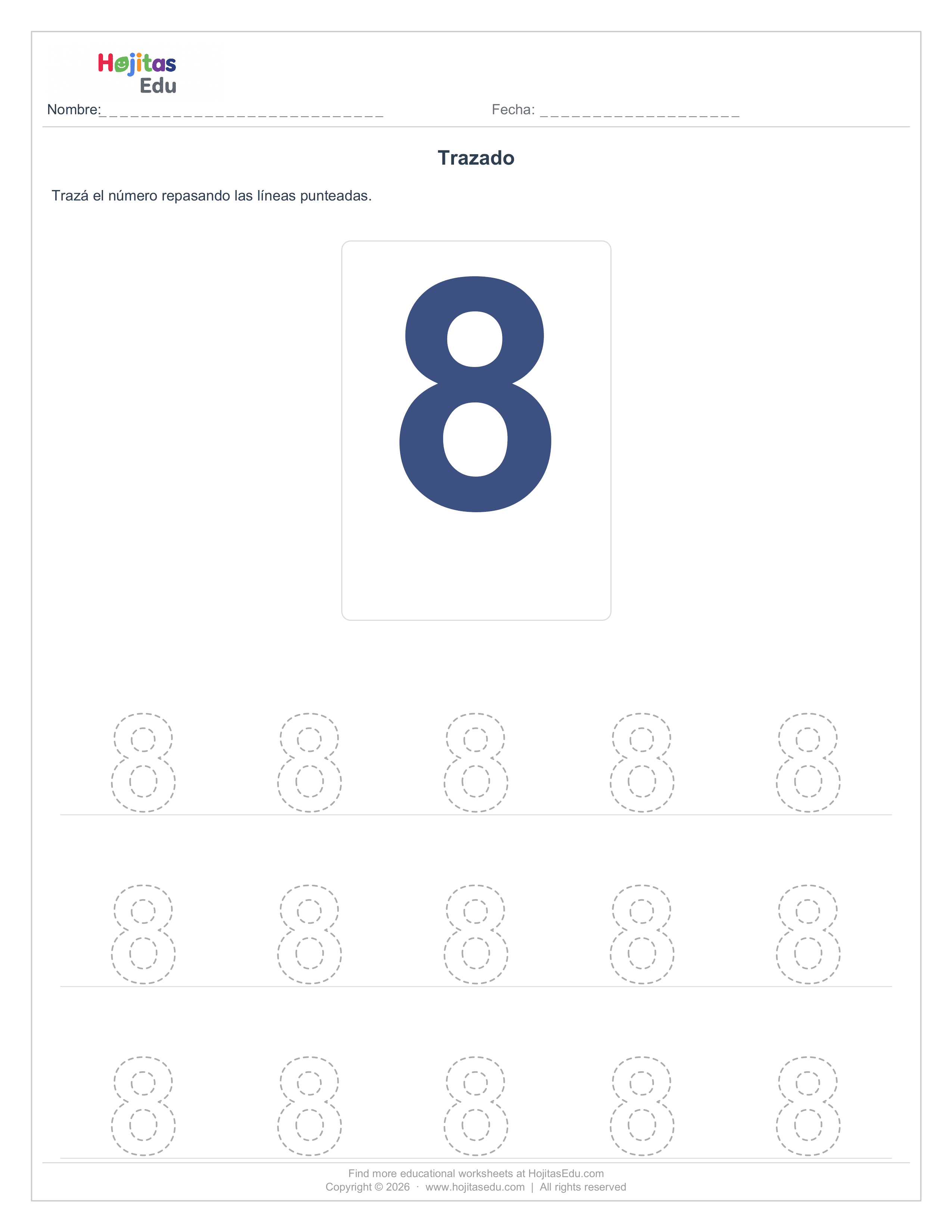 Trazado Básico Numero 8